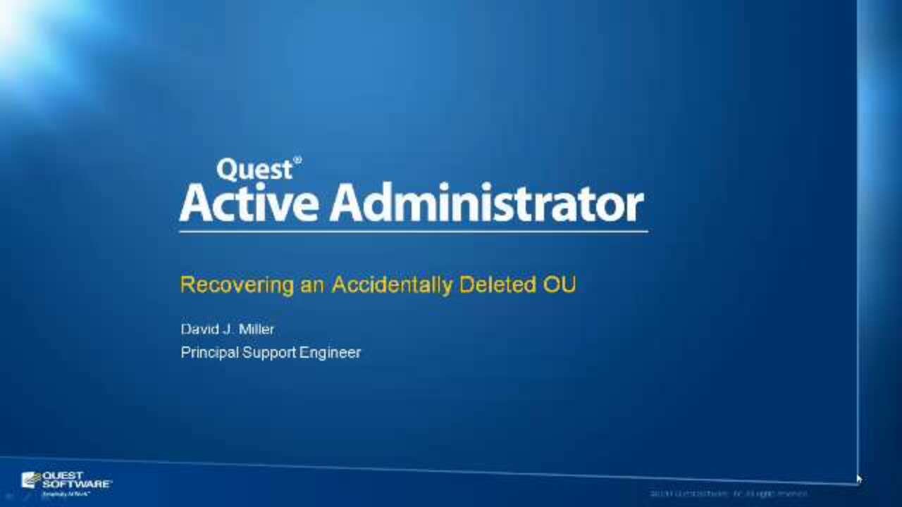 Quest Active Administrator Maroc