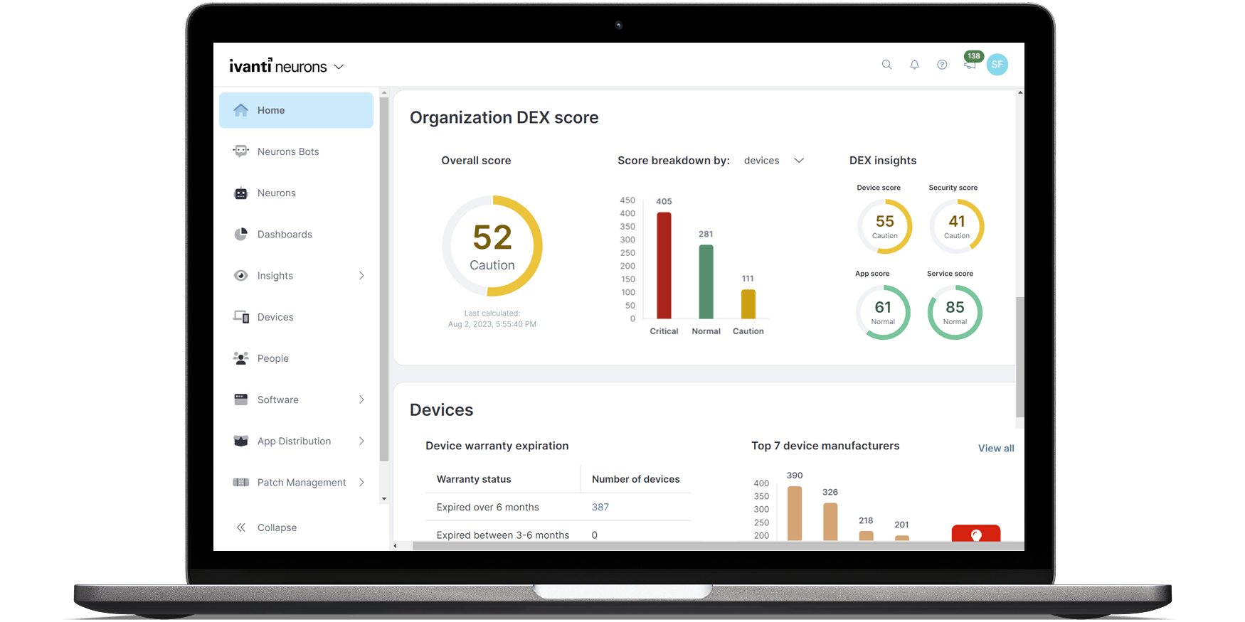 Ivanti Neurons for Digital Experience Maroc